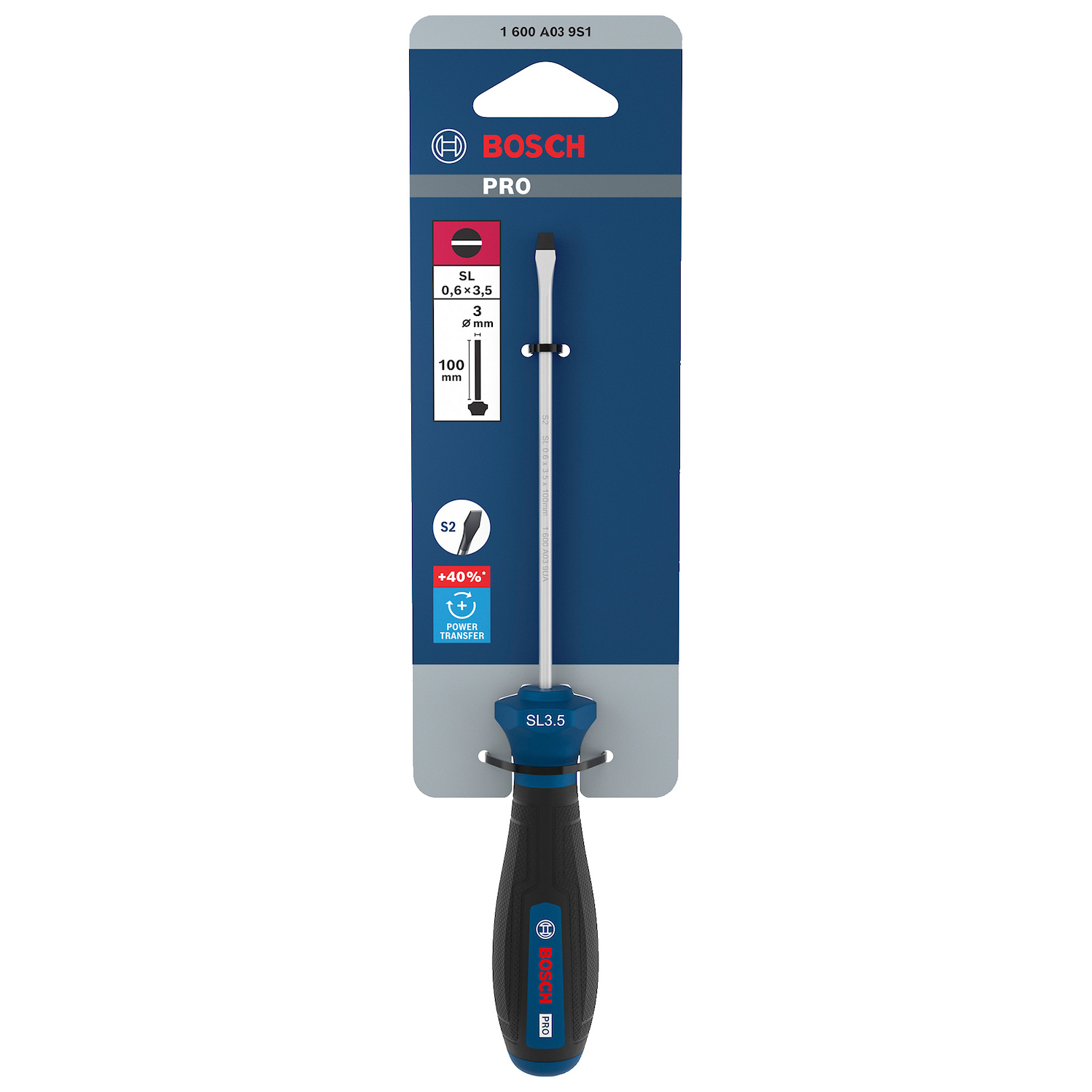 1600.A03.9S1-000 PRO DESTORNILLADOR SL 0.6 X 3.5 X 100 MM - BOSCH