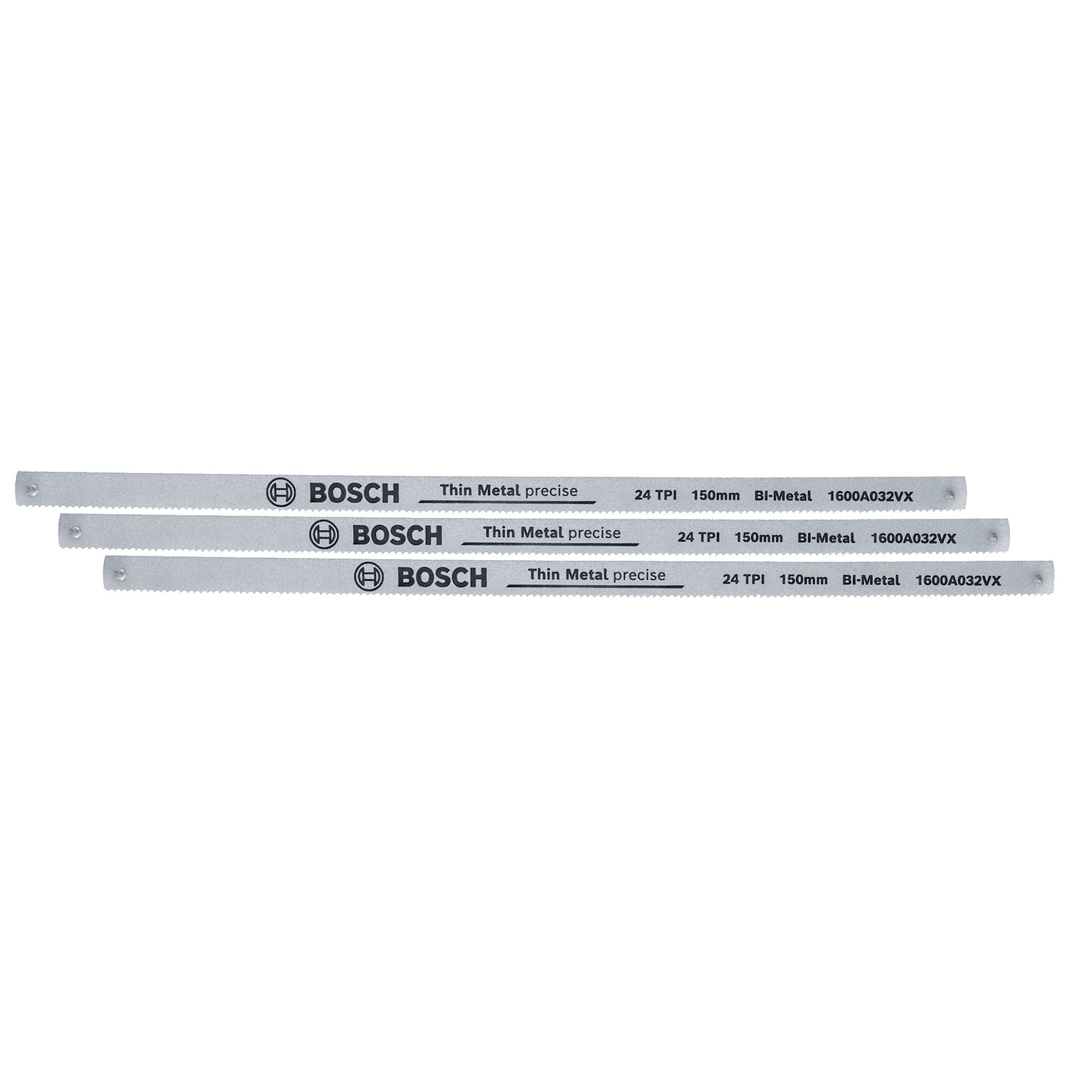 1600.A03.AC9-000 HOJAS PARA SIERRA DE ARCO 150 MM X 3 PZ (24 DPP) - BOSCH
