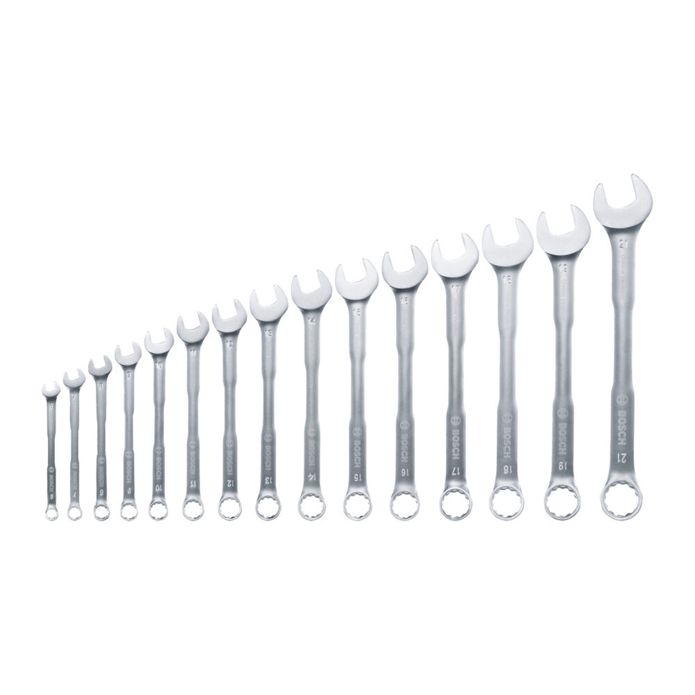 1600.A03.AH5-000 JUEGO LLAVE COMBINADA (6-21 MM) X 15 PZ - BOSCH