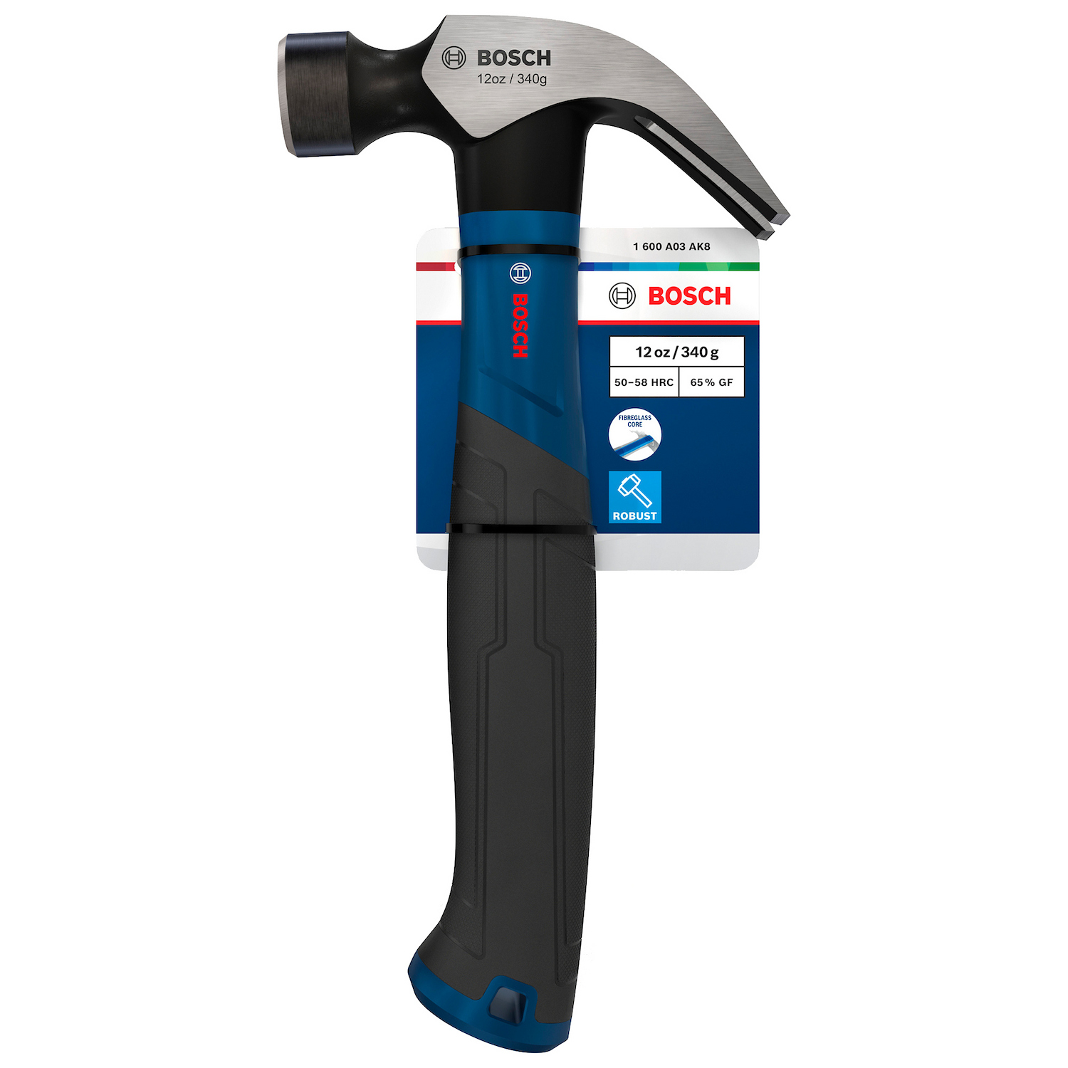 1600.A03.AK8-000 MARTILLO DE UÑA CURVA 12OZ / 340G - BOSCH