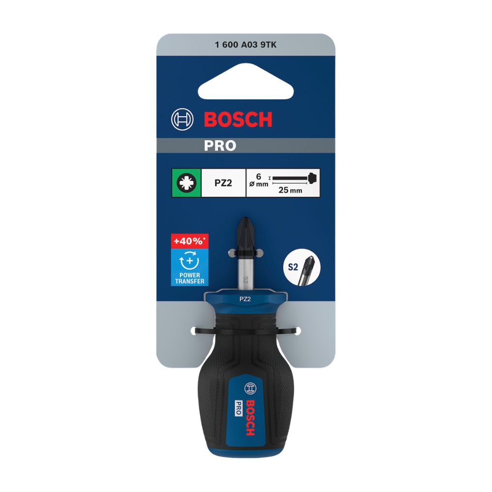 1600.A03.9TK-000 PRO DESTORNILLADOR CORTO PZ2 X 25 MM - BOSCH