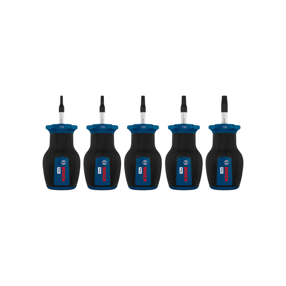 1600.A03.9PU-000 PRO JUEGO DESTORNILLADOR CORTO TX X 5 PZ - BOSCH