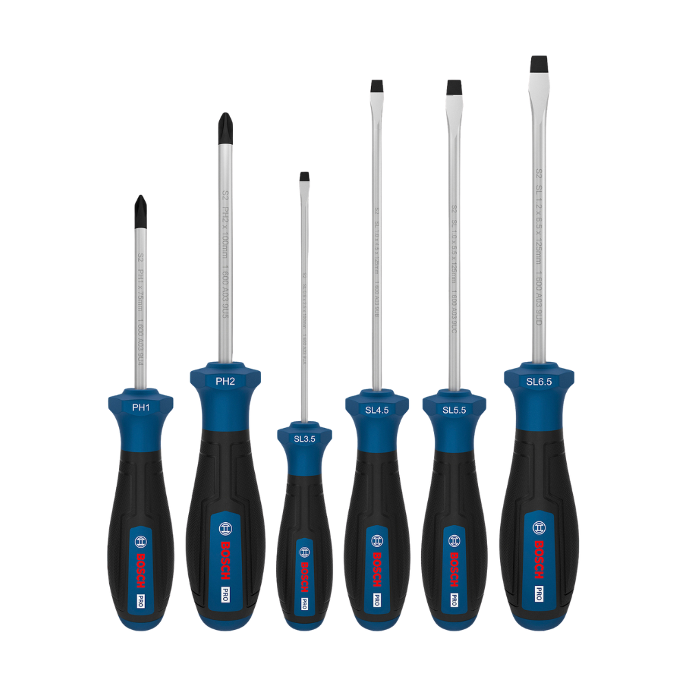 1600.A03.9PE-000 PRO JUEGO DESTORNILLADOR PH/SL X 6 PZ - BOSCH