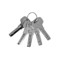 22527 KIT CERRADURA DE EMBUTIR MILAN 4 BULONES 50MM CILINDRO 70MM LLAVE-LLAVE US19 NEGRO - YALE