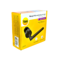 22527 KIT CERRADURA DE EMBUTIR MILAN 4 BULONES 50MM CILINDRO 70MM LLAVE-LLAVE US19 NEGRO - YALE