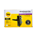 22449 KIT CERRADURA DE EMBUTIR OSLO MANIJA RECTA LLAVE-LLAVE US19 NEGRO - YALE