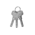 22449 KIT CERRADURA DE EMBUTIR OSLO MANIJA RECTA LLAVE-LLAVE US19 NEGRO - YALE