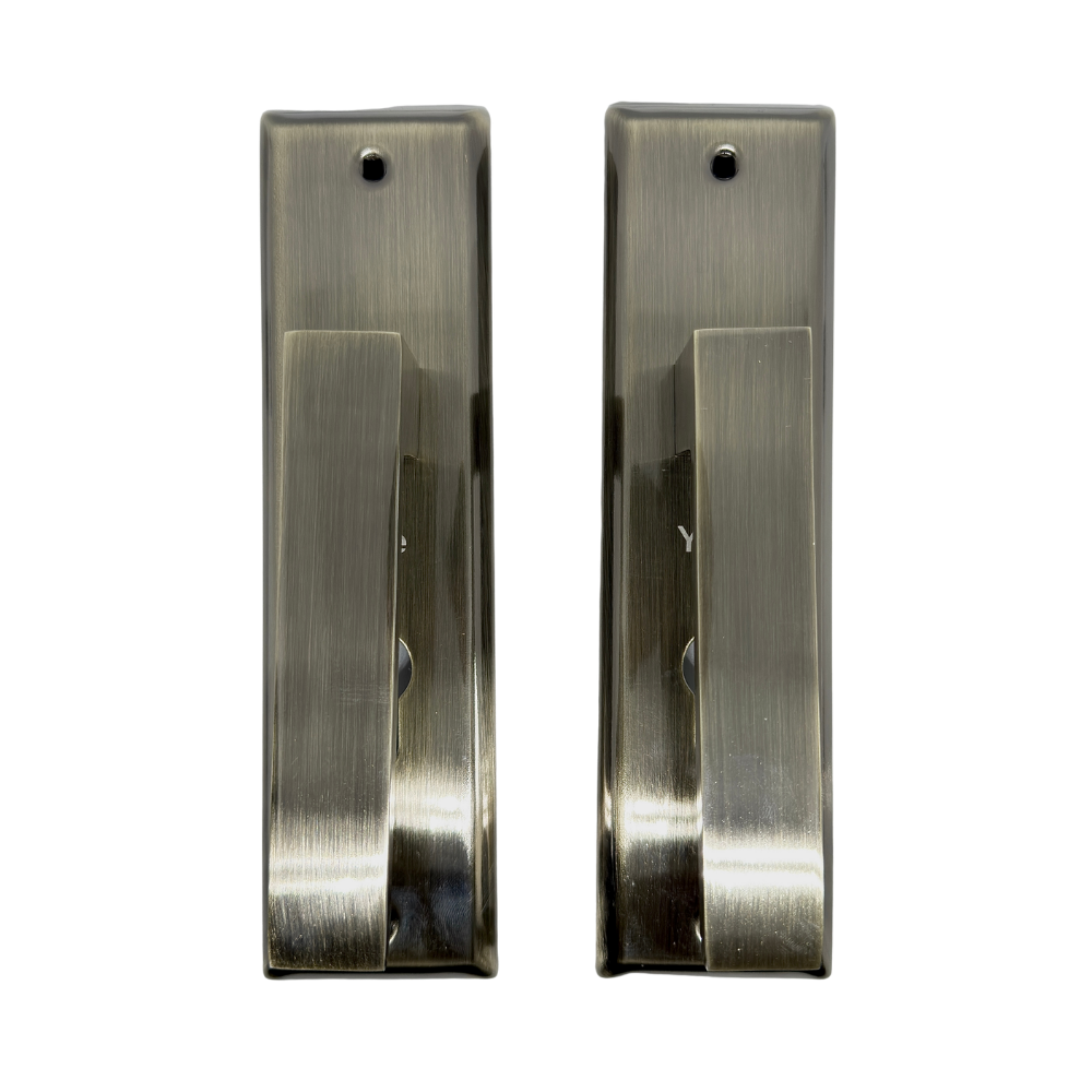 22447 KIT CERRADURA DE EMBUTIR OSLO MANIJA RECTA LLAVE-LLAVE US5 BRONCE ANTIGUO - YALE