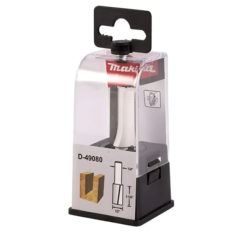 D-49080 FRESA RECTA 2F VAS. 1/4" D 1/2" * L. UTIL 1-1/4" * L. TOTAL 2-1/2" - MAKITA