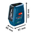 0601.065.FG1-000 NIVEL LASER 3 LINEAS VERDES 20 M GLL3XG - BOSCH