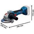 0601.9N9.0E2-000 AMOLADORA ACCU GWS 18V-8 - BOSCH