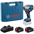 0601.9P4.0E1-000 LLAVE DE IMPACTO 1/2" 18V 780 NM BITURBO BRUSHLESS + 2 BATERIAS 5.0AH, CARGADOR Y 2 MALETAS GDS 18V-780 - BOSCH