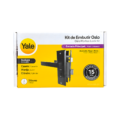 22518 KIT CERRADURA DE EMBUTIR OSLO MANIJA RECTA LLAVE-MARIPOSA US19 NEGRO - YALE