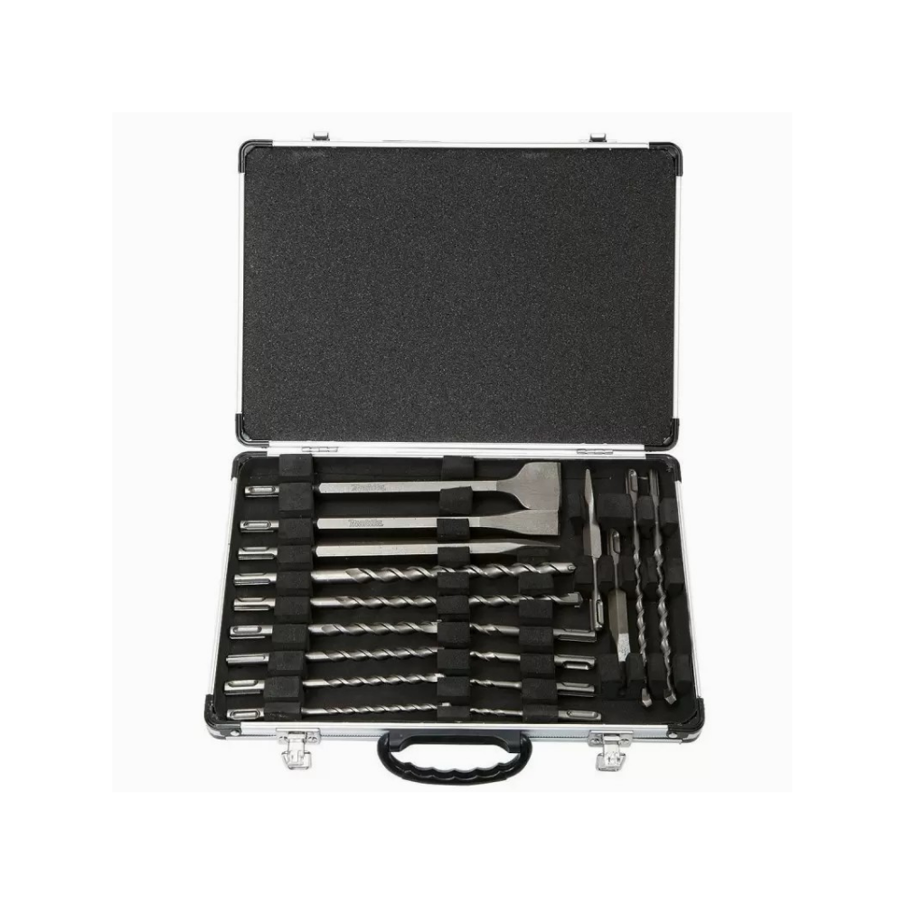 D-19180 SET 17PZS BROCAS Y CINCELES SDS-PLUS VARIADOS (MALETIN DE ALUMINIO) - MAKITA