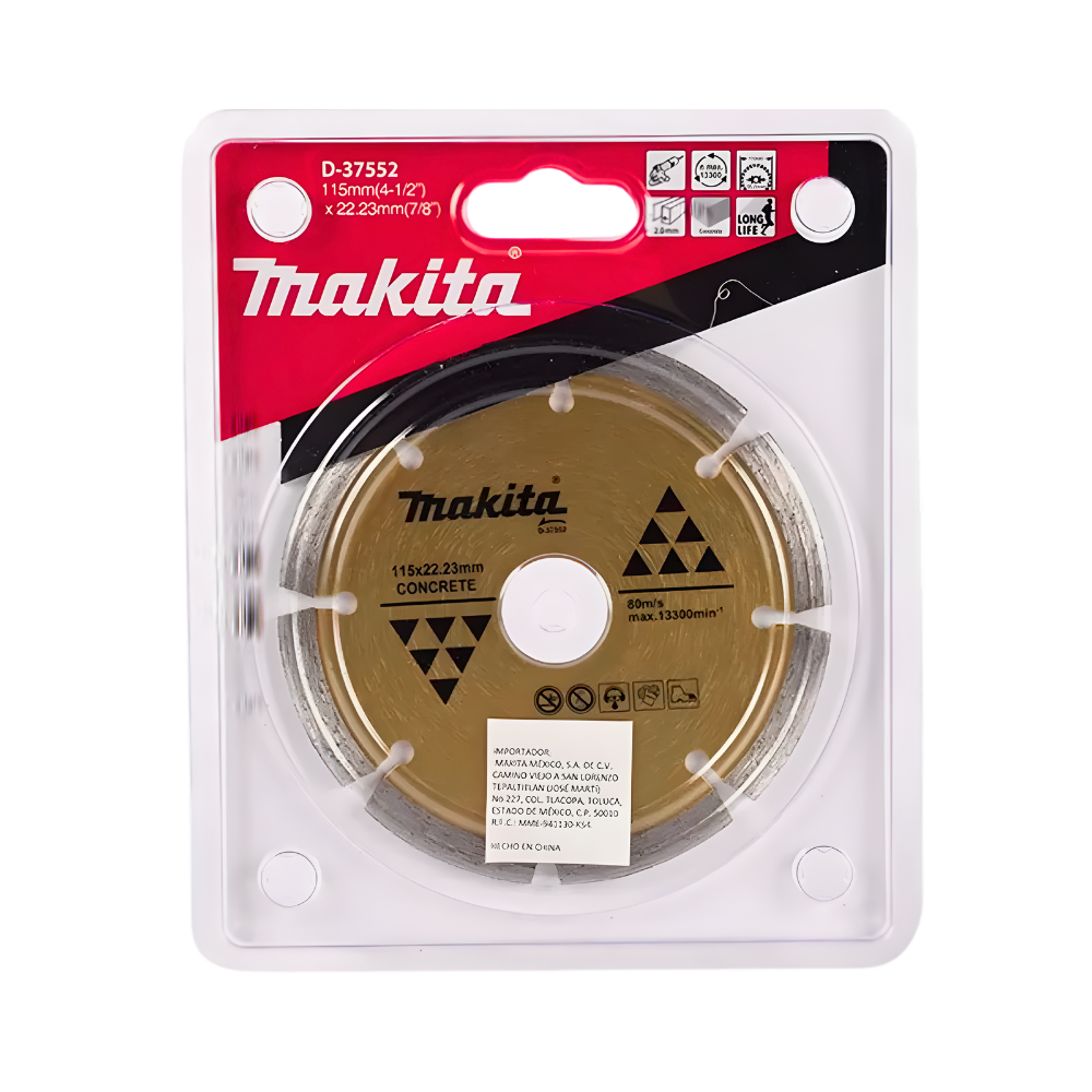 D-37552 DISCO DIAMANTADO SEGMENTADO 115 x 22.23 mm - MAKITA