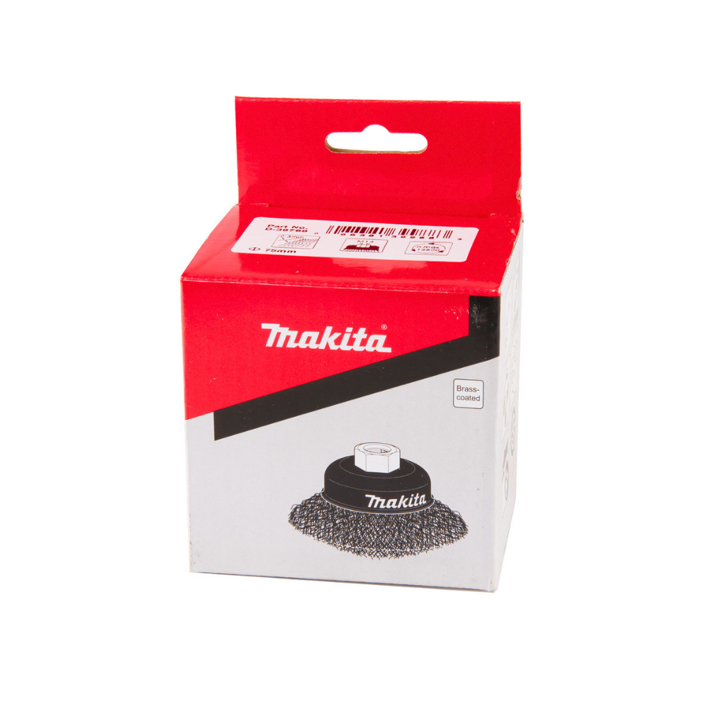 D-39768 GRATA RIZADA M14 2.0 x 75mm ALAMBRE ACERO RECUBIRTO EN BRONCE 0.3 mm - MAKITA