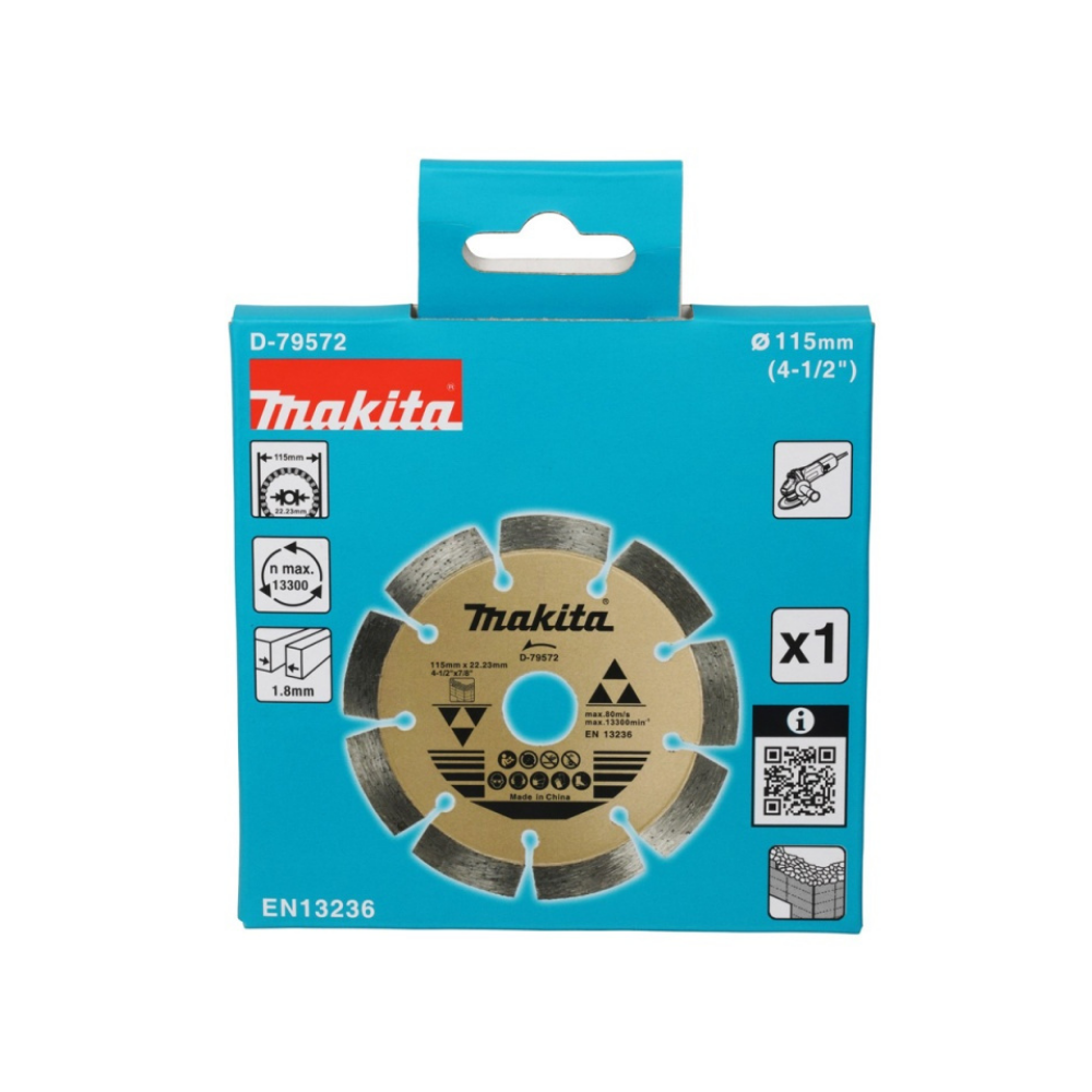 D-79572 DISCO DIAMANTADO SEGMENTADO PARA CONCRETO 115 X 22.23 mm - MAKITA