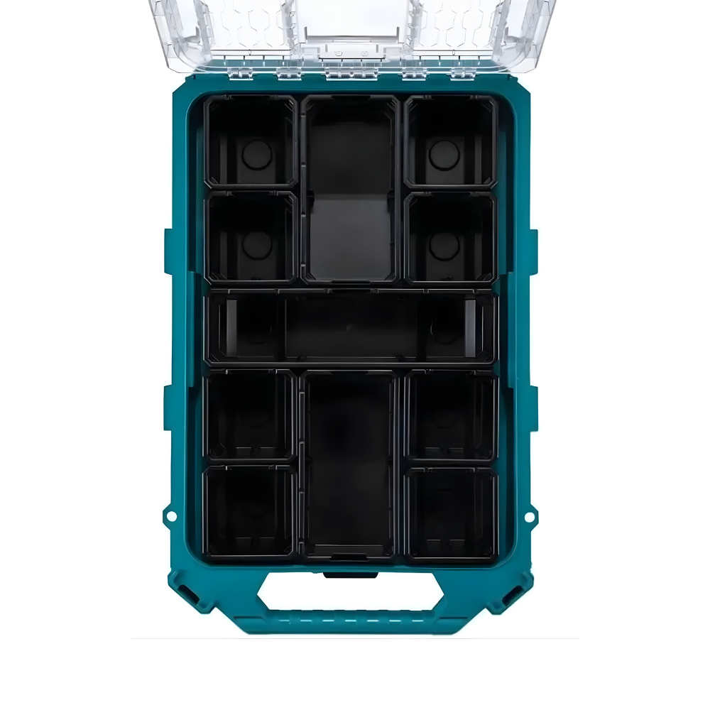 T-90059 MAKTRAK SISTEMA MODULAR CAJA DE TRANSPORTE MEDIANA PERFIL BAJO 11 GABETAS - MAKITA