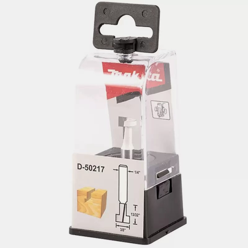D-50217 FRESA VASTAGO 1/4" OJA DE CERRADURA 3/8" 2F SIN RODAJE FRESA VASTAGO 1/4" - MAKITA