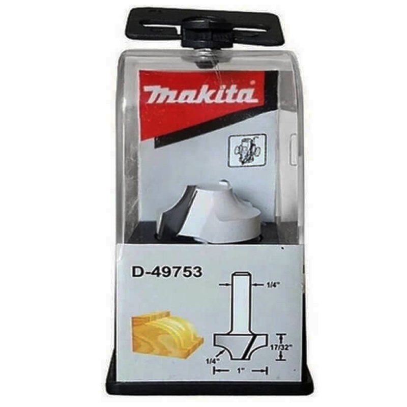 D-49753 FRESA "OVOLO BIT DIAMETER 1" LENGTH 17/32" OVERALL LENGTH 1-13/16" - MAKITA