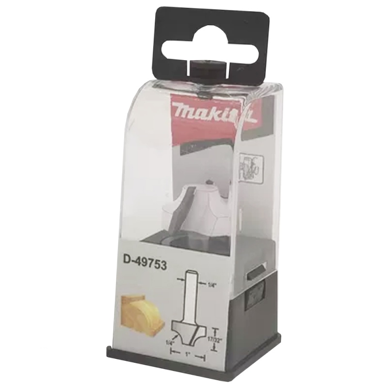D-49753 FRESA "OVOLO BIT DIAMETER 1" LENGTH 17/32" OVERALL LENGTH 1-13/16" - MAKITA