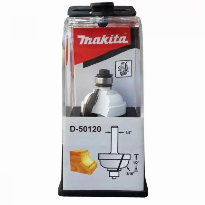 D-50120 FRESA CONCAVA ESPECIAL C.R VAS 1/4"*D 1" * L UTIL 1/2" * L. TOTAL 2-3/16" * R 3/16" - MAKITA