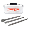 D-05181 SET CINCEL SDS-PLUS 3 PIEZAS 250MM (PUNTA, PLANO, PALA) + MALETÍN DE ALUMINIO - MAKITA