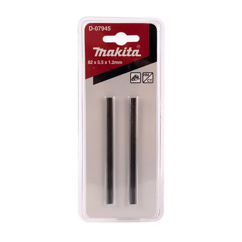 D-07945 SET 2 CUCHILLAS PARA CEPILLO ELÉCTRICO 82MM DOBLE FILO - MAKITA