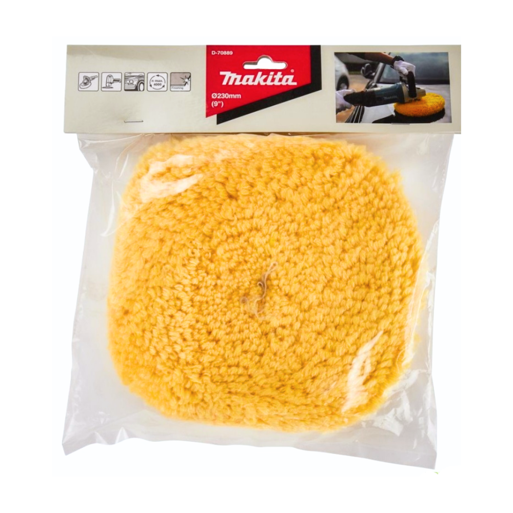 D-70889 BONETE DOBLE CARA AMARILLO PARA PULIDORA - MAKITA